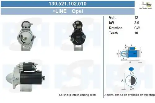 Стартер CV PSH 130.521.102.010