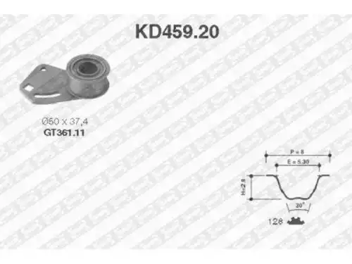 Timing Belt Kit \ KD459.20 NTN