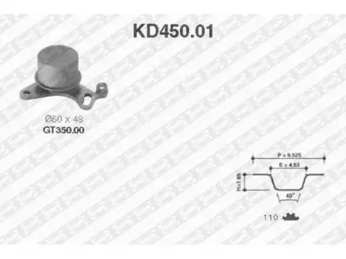 Timing Belt Kit \ KD450.01 NTN