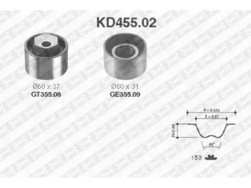 Timing Belt Kit \RENAULT KD455.02 NTN
