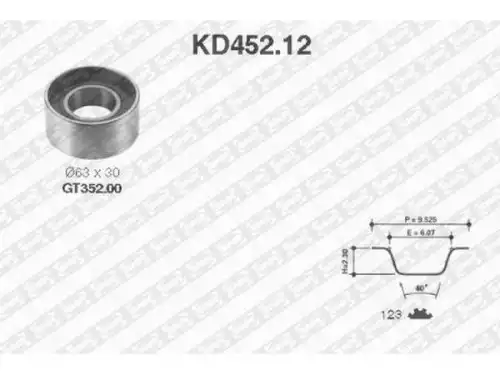 Timing Belt Kit \ KD452.12 NTN