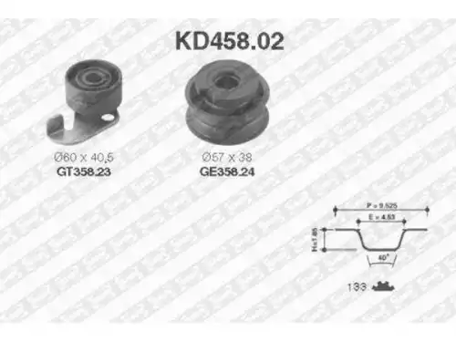 Timing Belt Kit \ KD458.02 NTN