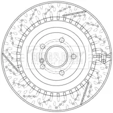 Тормозной диск BBD6216S BORG&BECK