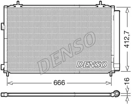 Радиатор кондиционера (конденсатор) DENSO DCN50059