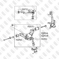 Рычаг подвески FIXAR FQ0914R