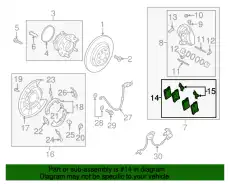 Тормозные колодки дисковые HYUNDAI / KIA 58302D2A05