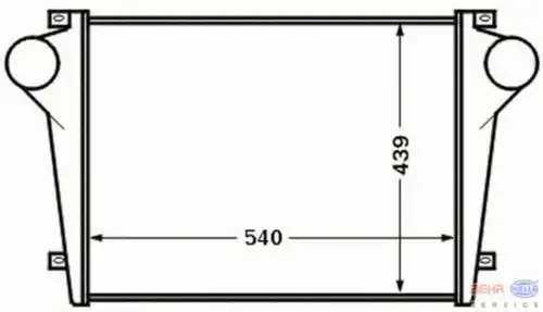 Интеркулер HELLA 8ML 376 776-741