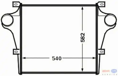 Интеркулер HELLA 8ML 376 776-761