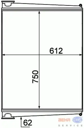 Интеркулер HELLA 8ML 376 777-011