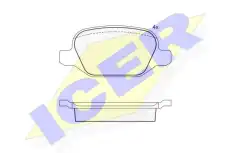 Тормозные колодки дисковые ICER 181502
