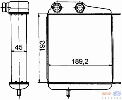Масляный радиатор HELLA 8MO 376 765-381