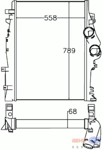 Интеркулер HELLA 8ML 376 758-151