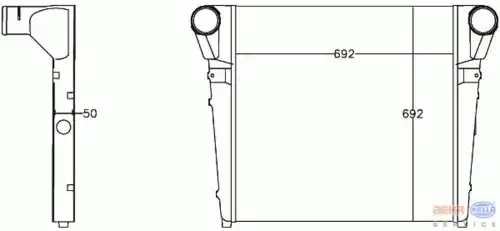 Интеркулер HELLA 8ML 376 758-171