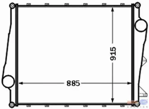 Интеркулер HELLA 8ML 376 777-071
