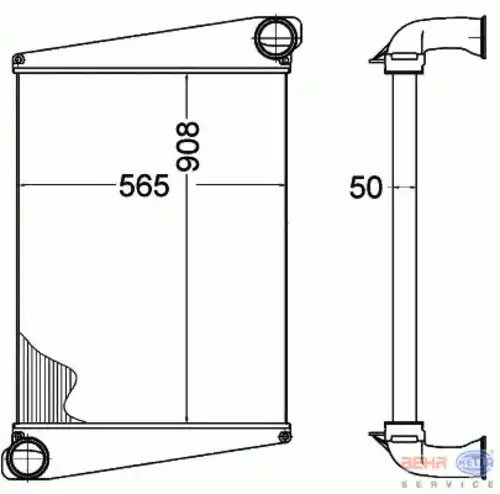Интеркулер HELLA 8ML 376 758-221