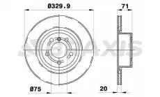 Тормозной диск BRAXIS AD0993