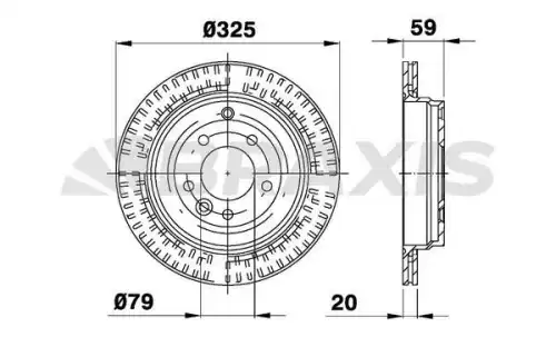 Тормозной диск BRAXIS AE0445