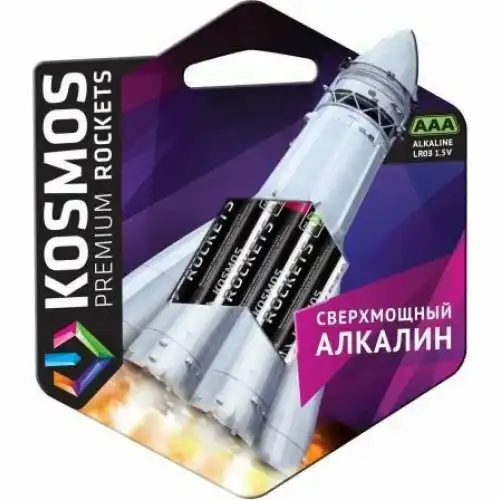 КОСМОС Элемент питания LR03 KOSMOS premium ROCKETS KOSLR03ROCKETS4BL
