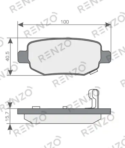 Колодки дисковые RNZ034 RENZO