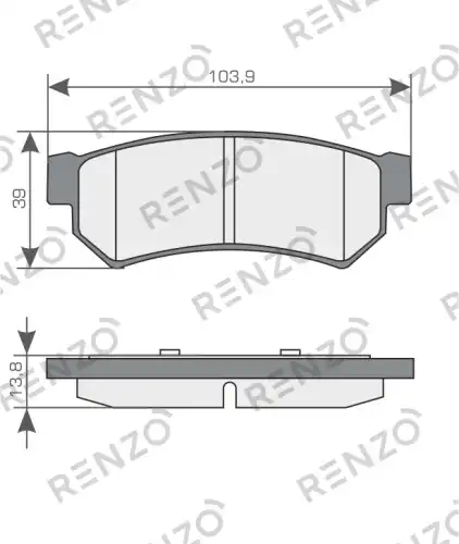 Колодки дисковые RNZ035 RENZO