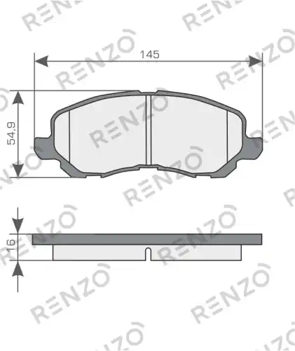 Тормозные колодки дисковые RENZO RNZ063