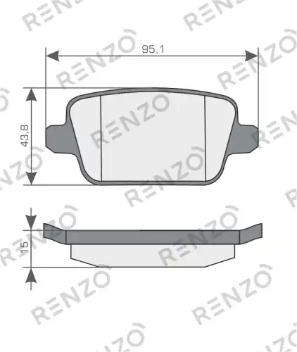 Тормозные колодки дисковые RENZO RNZ080