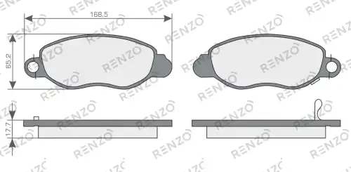 Колодки дисковые RNZ084 RENZO