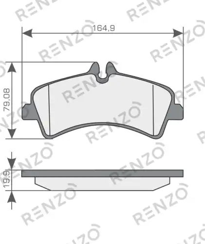Тормозные колодки дисковые RENZO RNZ169