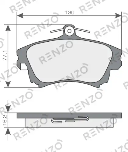 Колодки дисковые RNZ201 RENZO