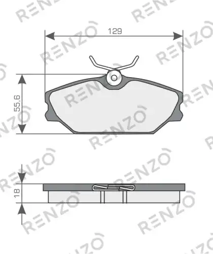 Колодки дисковые RNZ262 RENZO
