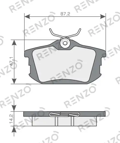 Колодки дисковые RNZ314 RENZO