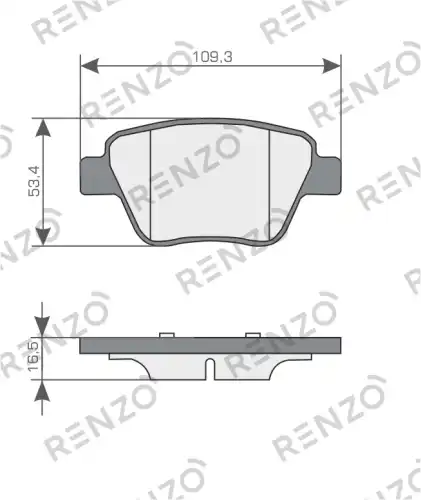 Колодки дисковые RNZ324 RENZO