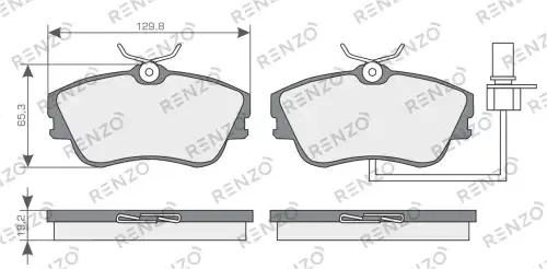 Колодки дисковые RNZ326 RENZO