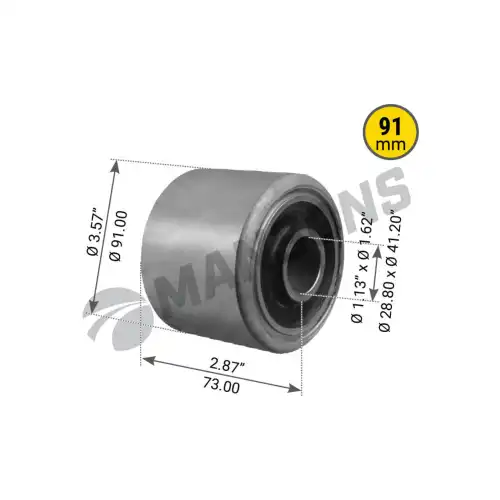 TORQUE ROD BUSH 10.004 MANSONS