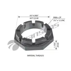 AXLE END NUT 400.046 MANSONS