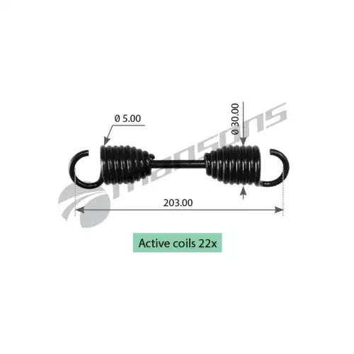 SPRING, BRAKE SHOE 400.081 MANSONS