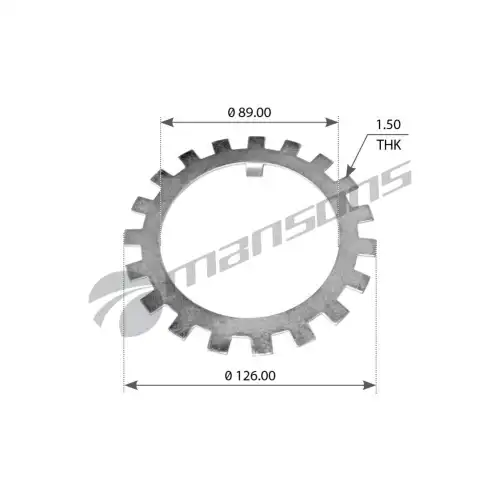AXLE END LOCK WASHER AX1393 MANSONS