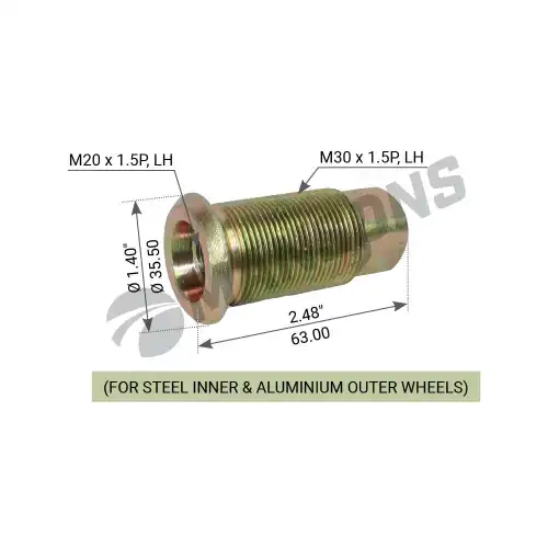 INNER CAP NUT, LH 780.289 MANSONS