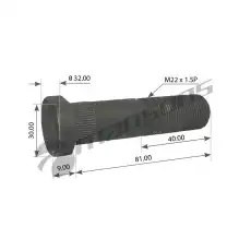 WHEEL BOLT 750.009 MANSONS
