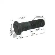 WHEEL BOLT 750.040 MANSONS