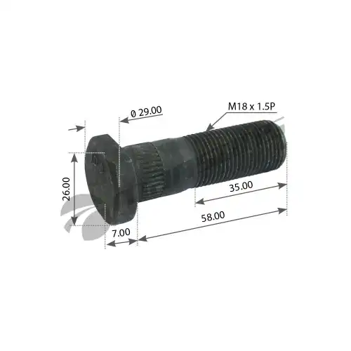 WHEEL BOLT 750.040 MANSONS