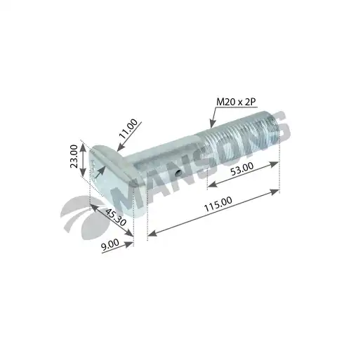 WHEEL BOLT, T HEAD 790.183 MANSONS