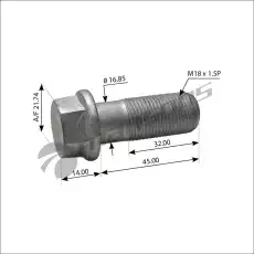 Болт суппорта M18x50 780.205 MANSONS