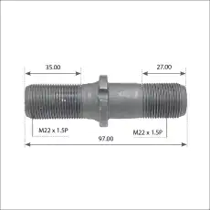 WHEEL STUD 600.130 MANSONS