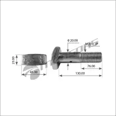 WHEEL BOLT, T HEAD 790185 MANSONS