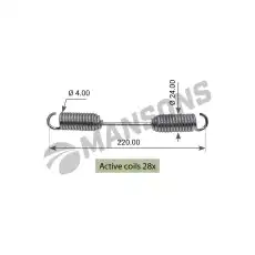 SPRING BRAKE SHOE 300.343 MANSONS