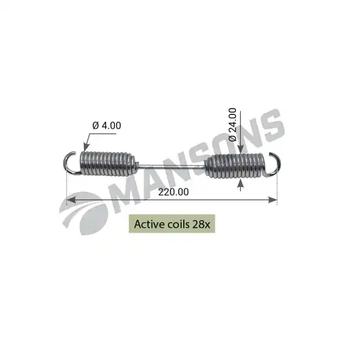 SPRING BRAKE SHOE 300.343 MANSONS