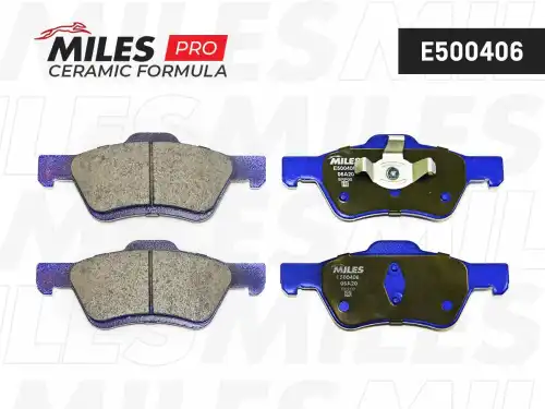 Тормозные колодки дисковые передняя ось MILES E500406