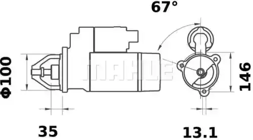 Стартер KNECHT MS185