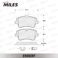 Тормозные колодки дисковые MILES E500287